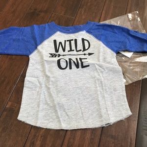 Wild One baseball style tee